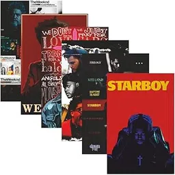 POSTER WALLAH Plastic Set of 6 The Weekend Poster for Home Office and Student Room Wall | Aesthetic Poster | Wall Decor (12x8 Inch)-picture-13