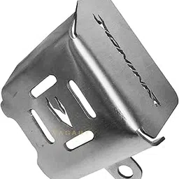 Vagary Rear Brake Oil Container Guard/Disc Oil Cap for Bajaj Dominar 400/250 (Black) (Silver)-picture-24