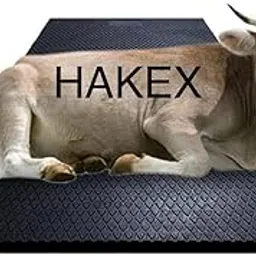 HAKEX Heavy-Duty 8x5 Ft Rubber Cow Mat – 30mm Thick Anti-Slip Waterproof Livestock Floor Mat for Cows, Buffalo & Horses – Durable Stable, Barn & Shed Flooring (BPA-Free, Black)-image-28