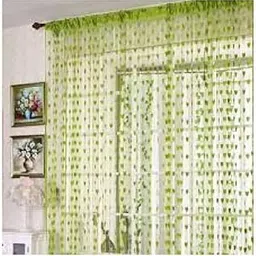 Panipat Textile Hub Net Door Curtain (Green, 210 cm, 7 ft , 4 x 7 ) - Pack of 2-picture-10