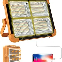 Solar LED Work Light with Power Bank, 16500mAh Battery, IP66 Waterproof, Portable Magnetic Mount, USB Charging-picture-14