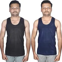 TOP Ten' Men's Color|Colour Vest Combo Pack of 2|Pure Cotton|Sleeveless-picture-24