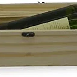 StyleMyWay Pine Wood Laser Cut Wine Bottle Holder | Wine Bottle Gift Box | Travel Carrier Holder | Gifting Box-picture-24