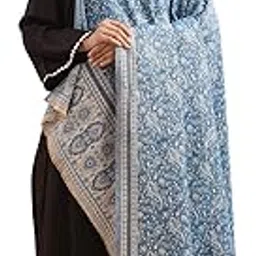 weavers villa Women's Premium Acrylic Paisley Shawl, 100cm x 200cm-picture-10