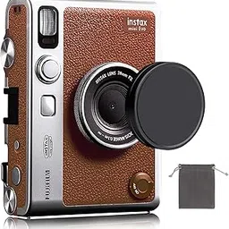 Cxqbsmy Lens Cap for Fujifilm Instax Mini Evo, Compatible with Fujifilm Instax Mini Evo Lens Aluminum Protective Cap, Dustproof, Waterproof and Scratch-proof Camera Protective Cover (Black)-picture-25