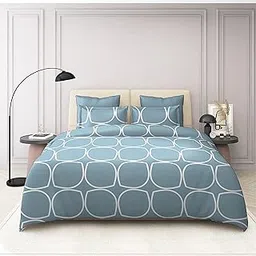 THE HOME STYLE Super Soft Glace Cotton King Size Double Bed AC Comforter ll Blanket ll Duvet for All Seasons/Weathers II 300 TC, (Pack of 1, Cadet Grey) (Only Comforter)-image-2