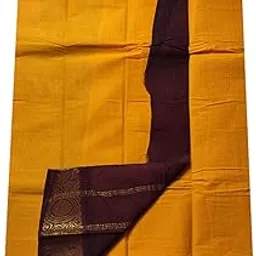 Madurai Sungudi Cotton Saree - Plain Body and Contrast Pattu Border for Women-picture-42