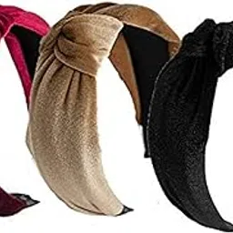 belicia Women Headbands Twist Knot Turban Velvet Wide Headbands Hair Accessories (set of -3PCS)-picture-32