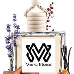 Vera Moss Car Air Freshener, 10ml Premium Hanging Diffuser, Natural Essential Oil Fragrance, 60-90 Days Long-Lasting, Alcohol-Free (#1)-picture-31