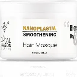 Global amazon secrets Original nanoplastia smoothening hair mask 500ml | Sulphate and paraben free - All hair of types-image-95