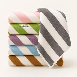 Microfiber Small Size Face Towel/Handkerchief 400 GSM Extra Soft Face Towels for Women's, Kid's & Newborn Babies Set of 7 (25x25 CM) - Multicolor-picture-53