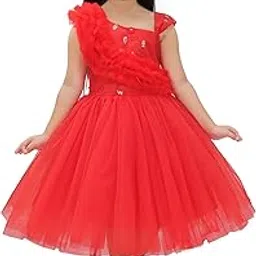 Bongprince Net Frock for Girls Stylish, Comfortable, Perfect for Special Occasions-picture-27