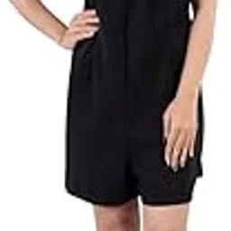 foxypandas Women's Stylish Romper | One Piece Short Jumpsuit for Casual, Travel Western Outfit for Girls | Black-picture-37