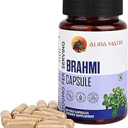 Brahmi - 60 Veg Capsules (600mg), Naturally Promotes Concentration & Memory, Mental Fitness, Reduces Stress & Anxiety, GMP & NPOP Certified.-picture-22