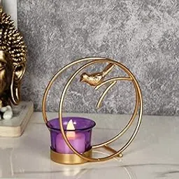 CraftVatika Tealight Candle Holder for Home Diwali Decoration Gift Items Iron Bird Tea Light Candle Holders Stand for Table Top Indoor Outdoor Decor (1 Box)-picture-22