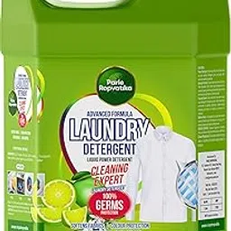 Liquid Laundry Detergent 5 Liter Refill, Designed for Tough Stain Removal on Laundry in Washing Machines (1, Green 5 Liter)-picture-31