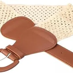 enakshi (label) 3xElasticated Cinch Belt 3" Wide Stretch Waist Band Pin Clasp Buckle Brown|Clothing, Shoes & Accessories | Womens Accessories | Belts-picture-20
