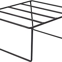 Leafypets Square Metal Plant Stand for Indoor/Outdoor Flower Pot for Home, Garden, Balcony, Living Room Packed of 1 Black-picture-48