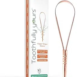 Toothfully yours Copper Tongue Cleaner for adults | Heavy-duty single handle Tongue Scraper for Oral Hygiene | Improves Oral Health & Fresh Breath (Pack of 1)-image-87
