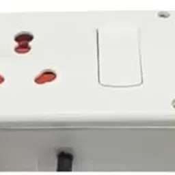 BAHUL Modular extenstion Board Small Plug Extension 1000WATT Capacity. 1 Socket Extension Boards (White, 4 m)-picture-34