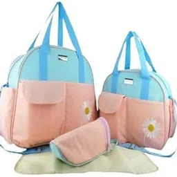 Sunflower Bag Combo Baby Diaper Handbag Stylish Babies Accessories Bag Travel Waterproof Mother Hospital Bag (Multicolor)-image-47
