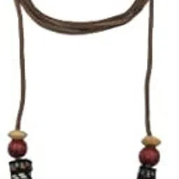 ANI ACCESSORIEZ Women Suede Belt/Cord for Skiny Girl/Women with Wooden Beeds Tassel (Skin Color)-picture-47
