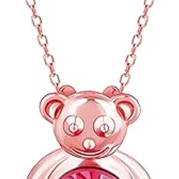 925 Silver Rose Gold Cuddly Bear Necklace | Gifts for Girlfriend,Pendant to Gift Women & Girls | With Certificate of Authenticity and 925 Stamp | 6 Months Warranty*-image-88