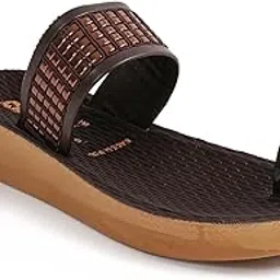 comfro Women’s Stylish PU Sole Slippers with Toe Ring & Glitter Upper | Soft Comfortable Ethnic Flip-Flop for Women & Girls | Anti-Skid Lightweight Chappals for Casual and Traditional Outfits-picture-50