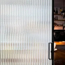 WALLMATE™ Vinyl Frosted Window Self Adhesive Privacy Glass Film for Office Glass Door Bathroom for Privacy (2 Feet by 4 Feet, Fluted Frosted)-image-67