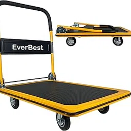 eb ever best-series of bags EverBest® Portable Platform Trolley for Lifting Heavy Weight, (Metal 300kg Yellow)-picture-49