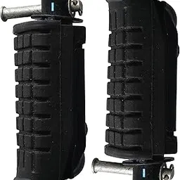 NIKAVI FRAS17+FRAS18 Footrest Assembly for Honda Unicorn / Hero Hunk (Right Hand / Left Hand) - Black Rubber & Metal Inner - Street Bike - Driver's Side/Passenger's Side-picture-11