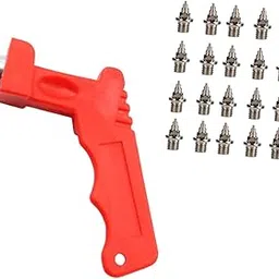 THE STYLE SUTRA® 20 Pieces Track Shoe Spikes Track Running Spikes for Outdoor Sports Practice Silver | Sporting Goods | Outdoor Sports | Track & Field-picture-26