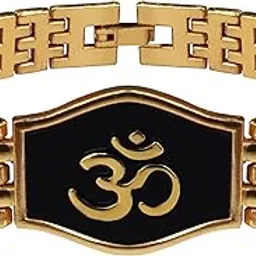the wallet store Divya Om Bracelet Rakhi, With Roli Chawal, Combo For Brother, Bhai, Bhaiyya, Best Rakshbandhan Gift, Durable Metallic Build image 1