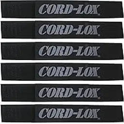 Cord-Lox - Open Loop Cable Management Strap - 10 Pack - Solution for Musicians, RV, Audio, Industrial - Made in USA (Black) (1"x7")-picture-23