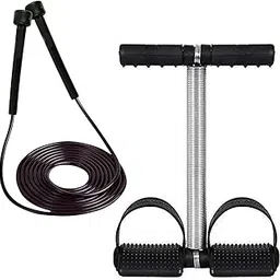 Tummy Trimmer & Skipping Rope For Men & Women Adjustable Jumping Rope For rassi For Kids For Exercise Workout-picture-54