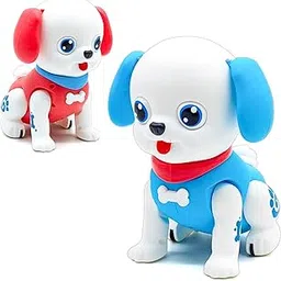 VGRASSP Musical Walking & Jumping Dog Toy for Kids and Toddlers - Interactive LED Light-Up Funny Dog with Music, Motion, & Sound for Children - Birthday Return Gift - Color As Per Stock-picture-29