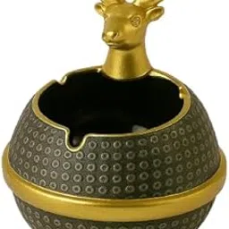 Cortina Ceramic Ashtray with Lid for Cigarettes & Cigars | Windproof Ash Tray for Smokers Indoor & Outdoor Use | Stylish Desktop Smoking Holder for Home, Office, Patio & Balcony | Color 7-image-78