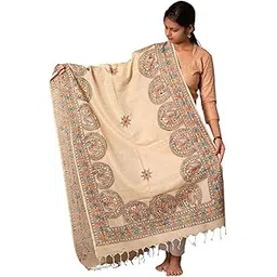 Handpainted Madhubani Painting Dupatta – Pure Traditional Art | Lightweight | Ethnic | Perfect for Gifting-picture-35