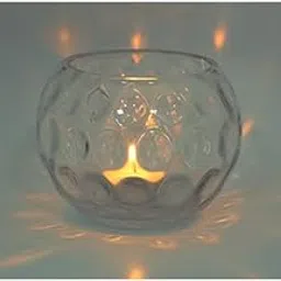 Prime Votive Glass Votive Candle Holder with Embossed Circle Pattern,-picture-22