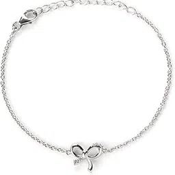 shaya by CaratLane Take a Bow Bracelet in 925 Silver For Women-picture-36