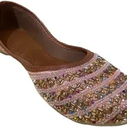 Embroidered Jutti, Ethnic Indian Footwear,with Multicolour Embroidery-picture-25