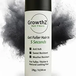 Hair Building Fibers 28g - Instant Thickening for Thinning Hair - Natural Look for Men & Women - Conceals Bald Spots & Hair Loss - Long Lasting & Sweat Resistant (Black)-picture-12