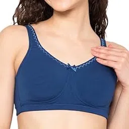 clovia Women Cotton Spandex Solid Non-Padded Full Cup Wire Free Everyday Bra-picture-14