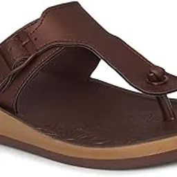 Women's Casual Thong Slipper - Brown-image-9