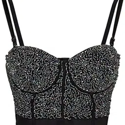 mastyle Women's Beaded Suspender Chest Wrap Corset Summer Innerwear/Outerwear Bustier-picture-35