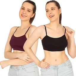 comfylegance Sports Premium Dual Layered Bra for Girls and Women (Combo Pack of 02)-picture-25