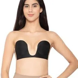Strapless Push-Up Adhesive Silicone Bra for Women | Invisible Sticky Padded Lift Bra for Backless, Halter & Deep Neck Outfits | Reusable & Comfortable Fit-picture-41