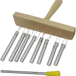 Club Bollywood®Eight-Tone Handheld Wind Chimes Wind Chime Music Instrument for Home Teacher Silver|Other Musical Instruments-picture-42