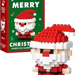 Christmas Building Blocks, Santa Claus Design Building Blocks for Festive Decoration, Mini Santa Claus Toys, Creative, 5.1 * 6.9 cm-picture-22