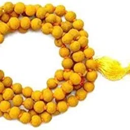 Urmila Traders Natural Maa Baglamukhi Haldi Jaap Mala 108+1 Beads with Gaumukhi Bag & Free Kalawa-picture-11